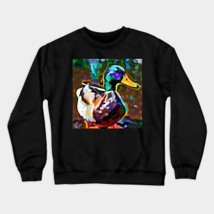 Mallard Duck Painting Crewneck Sweatshirt